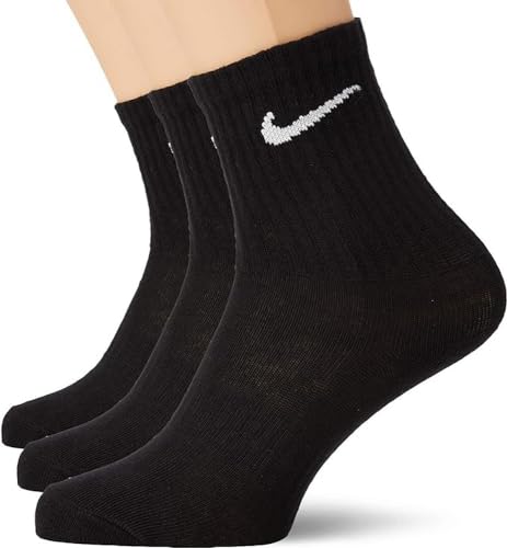 Nike Socks Everyday Ltwt, Calzini Uomo, Nero, M