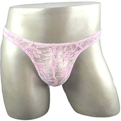 Es String Tanga Da Uomo Sexy Pizzo Ricamato Sissy Briefs Trasparente Underwear Stili Multipli Intimo