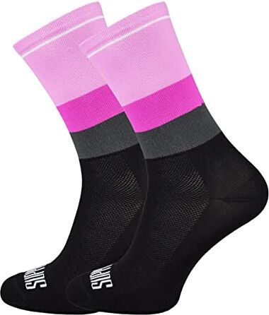 SUPPORT calzini da ciclismo da uomo tecnologia traspirante antiscivolo accessori monocolore unisex per escursionismo, arrampicata, per andare in bicicletta, Tone's Pink 45-46 EU