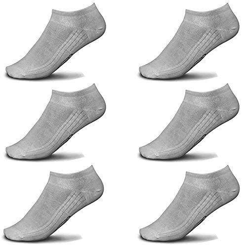 POMPEA Fantasmini cotone elasticizzato (6pz) (43-46, Grigio)