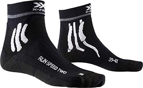 X-Socks Calzini da Corsa Calze Running Uomo Calze Running Donna Super Performanti, Unisex – Adulto, Nero opale, 45-47