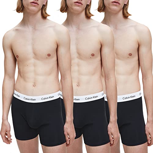 Calvin Klein Boxer Brief 3pk 000nb1770a, Boxer aderenti Uomo, Nero (Black), XL