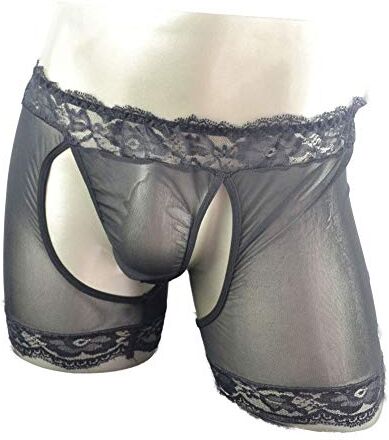 SE Boxer da uomo in pizzo Sissy Pouch traspirante trasparente intimo perizoma stili multipli