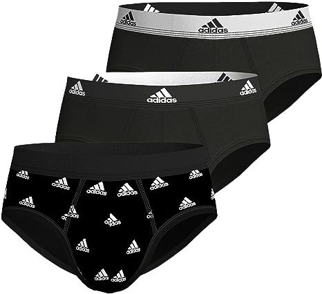 Adidas Multipack Slip (3pk) , Boxer a pantaloncino Uomo, Nero 4, M