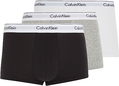 Calvin Klein Trunk Bóxer, Black/White/Grey Heather, XXL, Uomo