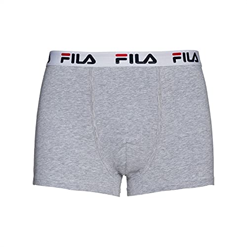 Fila FU5016/3 Uomini Boxers, S, Grigio, 3 Pezzi