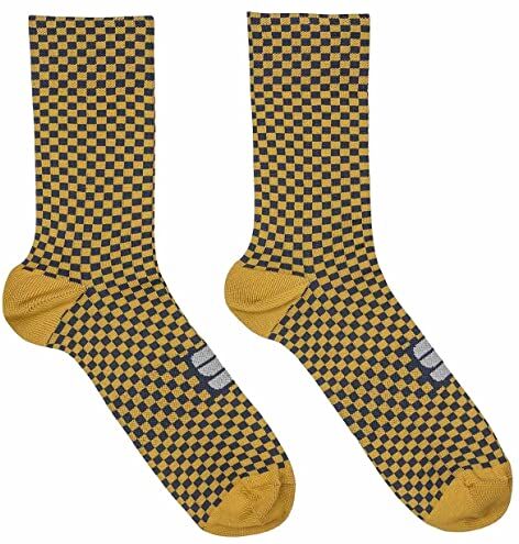 Sportful 1122021 CHECKMATE SOCKS Calzini Unisex LIQUORICE BLUE SEA S