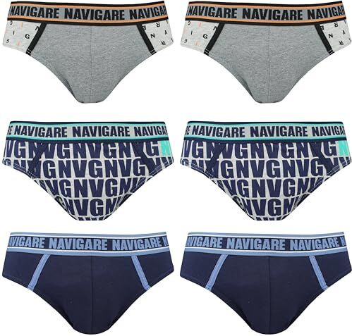 Navigare Slip (Pacco da 6) Uomo (S, B21077)