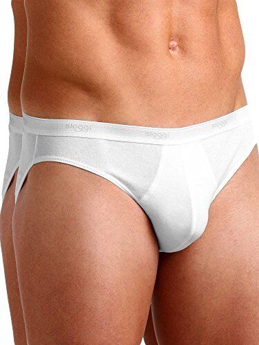 Sloggi men Basic Mini 2p, Slip Uomo, Bianco (White), 5