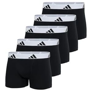 Adidas Trunk (5 Pezzi) – Active Flex Cotton – Biancheria Intima Comoda, 006 Nero, M Adidas Trunk (5 Pezzi) – Active Flex Cotton – Biancheria Intima Comoda, 006 Nero, M