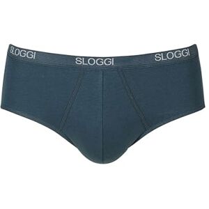 Sloggi Midi Slip da Uomo, Blu (Night Blue), 46 Sloggi Midi Slip da Uomo, Blu (Night Blue), 46