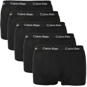 Calvin Klein Uomo Pantaloncini Boxer Confezione da 5 Trunks Intimo, Nero (Black W. Black WB), S Calvin Klein Uomo Pantaloncini Boxer Confezione da 5 Trunks Intimo, Nero (Black W. Black WB), S