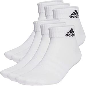 Adidas Unisex Adulto Thin and Light Sportswear Ankle Socks 6 Pairs, White/Black, 13-14.5 Adidas Unisex Adulto Thin and Light Sportswear Ankle Socks 6 Pairs, White/Black, 13-14.5
