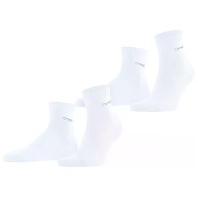 Esprit Basic Uni 2-Pack M Sso cotone tinta unita 2 paia, Calzini Uomo, Bianco White 2000, 43-46 Esprit Basic Uni 2-Pack M Sso cotone tinta unita 2 paia, Calzini Uomo, Bianco White 2000, 43-46