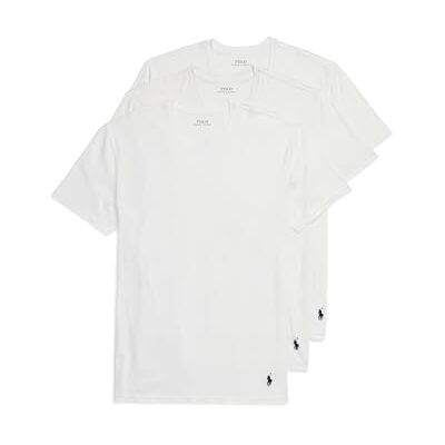 Ralph Lauren Canottiera Intima da Uomo in Cotone Modal con Ventilazione 4D Flex Cooling Cooling, Bianco/Cruise Navy Confezione da 3, M Ralph Lauren Canottiera Intima da Uomo in Cotone Modal con Ventilazione 4D Flex Cooling Cooling, Bianco/Cruise Navy Confezione da 3, M