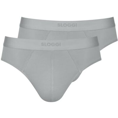 Sloggi Men Ever Ease Brief 2P Silver Grey Sloggi Men Ever Ease Brief 2P Silver Grey