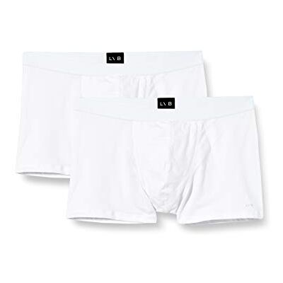 Lovable LVB Boxer Uomo Multipack, Bianco + Bianco, 5 Uomo Lovable LVB Boxer Uomo Multipack, Bianco + Bianco, 5 Uomo