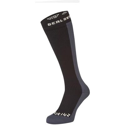 SEALSKINZ Worstead, calzini unisex impermeabili al ginocchio, foderati in lana merino, per attività all'aperto, sci ed escursioni invernali, rilasciano calore e umidità SEALSKINZ Worstead, calzini unisex impermeabili al ginocchio, foderati in lana merino, per attività all'aperto, sci ed escursioni invernali, rilasciano calore e umidità