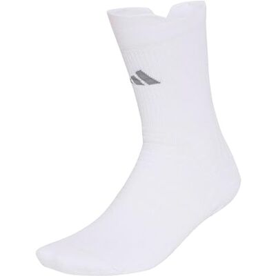 Adidas Unisex Adulto Tennis Crew Socks Cushioned 1 Pair Pack Socks, white/grey three, XXL Adidas Unisex Adulto Tennis Crew Socks Cushioned 1 Pair Pack Socks, white/grey three, XXL