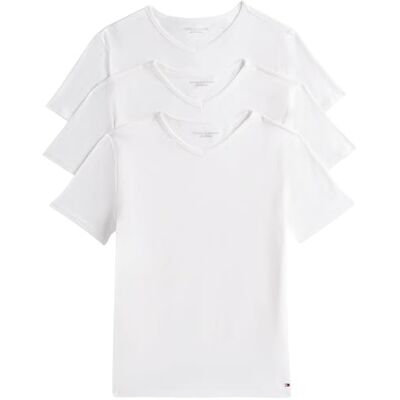 Tommy Hilfiger Uomo T-Shirt Maniche Corte Confezione da 3 Stretch Scollo a V Tommy Hilfiger Uomo T-Shirt Maniche Corte Confezione da 3 Stretch Scollo a V