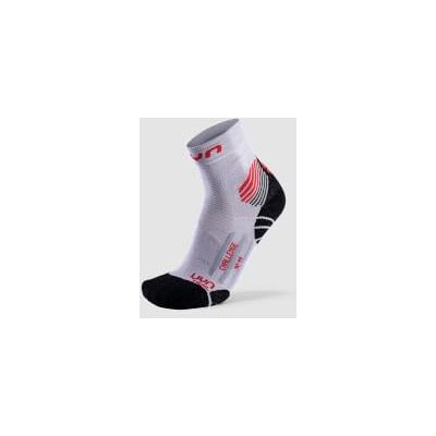 UYN Challenge Calza Da Trail Running Uomo Calze, Uomo, Pearl Grey/Red, 39/41 UYN Challenge Calza Da Trail Running Uomo Calze, Uomo, Pearl Grey/Red, 39/41