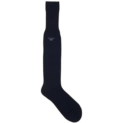 Emporio Armani Calze Lunghe Uomo Dressy Cotone Scozia Blu, M, Zaffiro scuro., M Emporio Armani Calze Lunghe Uomo Dressy Cotone Scozia Blu, M, Zaffiro scuro., M