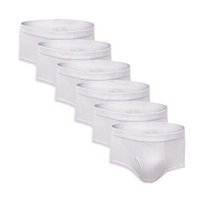 Fruit of the Loom Slip da uomo, confezione da 6 bianco XL Fruit of the Loom Slip da uomo, confezione da 6 bianco XL