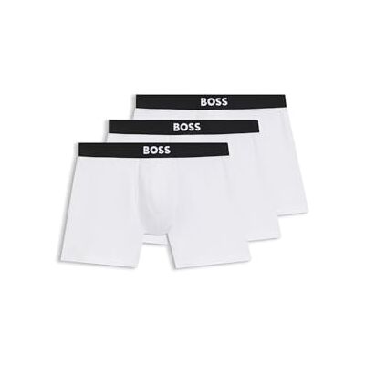 Boss BoxerBr 3P One, Breve Boxer Uomo, Bianco 100, XL Boss BoxerBr 3P One, Breve Boxer Uomo, Bianco 100, XL