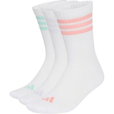 Adidas Unisex Adulto 3Stripes Cushioned Sportswear Crew Socks 3 Pair Pack Socks, white/Semi Frozen Turbo/clear mint/Frozen Purple, XL Adidas Unisex Adulto 3Stripes Cushioned Sportswear Crew Socks 3 Pair Pack Socks, white/Semi Frozen Turbo/clear mint/Frozen Purple, XL