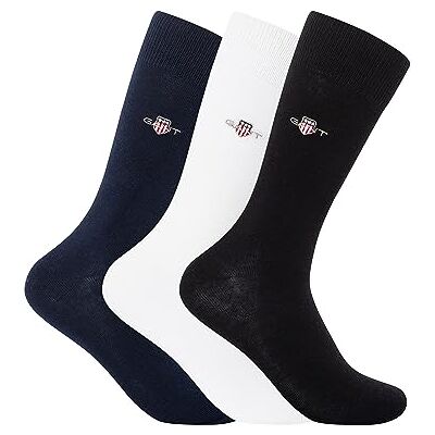 Gant SHIELD SOCKS 3-PACK, Herren Socken Uomo, Black, Gant SHIELD SOCKS 3-PACK, Herren Socken Uomo, Black,