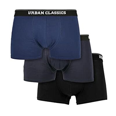 Urban Classics Organic Boxer Shorts 3-Pack, Biancheria Intima Uomini, Darkblue+Navy+Black, 3XL Urban Classics Organic Boxer Shorts 3-Pack, Biancheria Intima Uomini, Darkblue+Navy+Black, 3XL