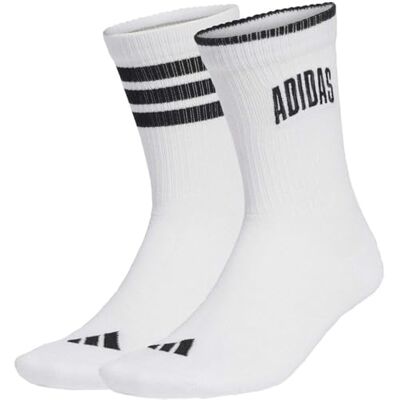 Adidas Unisex Adulto Stadium Socks 2 Pair Pack, white/black/black, 42-45 Adidas Unisex Adulto Stadium Socks 2 Pair Pack, white/black/black, 42-45