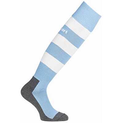 Uhlsport Team PRO Essential Stripe Socken, Calze da Uomo, Blu Cielo/Bianco, 45-47 Uhlsport Team PRO Essential Stripe Socken, Calze da Uomo, Blu Cielo/Bianco, 45-47