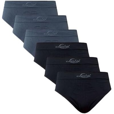 Liabel Slip/Boxer da Uomo Seamless Confezione da 6Pz – Mutande da Uomo in Microfibra Senza Cuciture Made in Italy Liabel Slip/Boxer da Uomo Seamless Confezione da 6Pz – Mutande da Uomo in Microfibra Senza Cuciture Made in Italy
