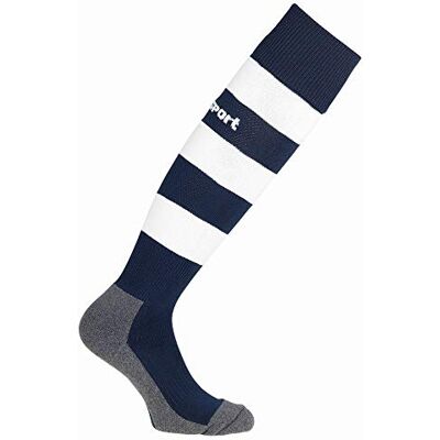 Uhlsport Team PRO Essential Stripe Socken, Calze da Uomo, Navy/Bianco, 33-36 Uhlsport Team PRO Essential Stripe Socken, Calze da Uomo, Navy/Bianco, 33-36