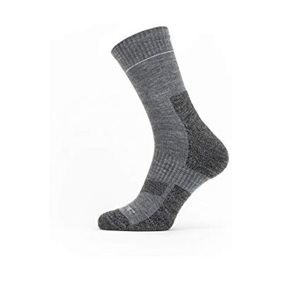 SEALSKINZ Solo Quickdry Ankle Length, Calza Uomo, Grey, S SEALSKINZ Solo Quickdry Ankle Length, Calza Uomo, Grey, S