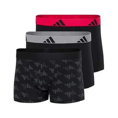 Adidas Trunk (3 Pezzi) – Active Flex Cotton – Biancheria Intima Comoda, Assortito 2, M Adidas Trunk (3 Pezzi) – Active Flex Cotton – Biancheria Intima Comoda, Assortito 2, M