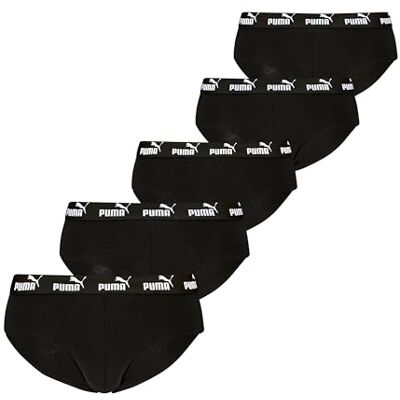 Puma Men's Basic Brief, Black, S (5er Pack) Puma Men's Basic Brief, Black, S (5er Pack)