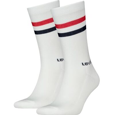 Levis Crew, Calzini Unisex Adulto, Blu/Bianco/Rosso, 43-46 Levis Crew, Calzini Unisex Adulto, Blu/Bianco/Rosso, 43-46