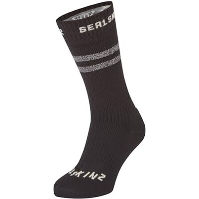 SEALSKINZ Runton Calze impermeabili per il freddo, lunghezza media, con Hydrostop, colore nero, taglia M, Nero, M SEALSKINZ Runton Calze impermeabili per il freddo, lunghezza media, con Hydrostop, colore nero, taglia M, Nero, M