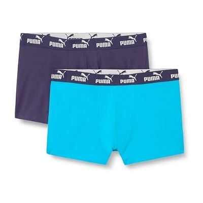 Puma Men's Elements Trunk, Blue Combo, L (2er Pack) Puma Men's Elements Trunk, Blue Combo, L (2er Pack)