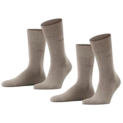 Esprit Basic Easy 2-Pack M So cotone tinta unita confezione di 2 paia, Calzini Uomo, Marrone Nutmeg Melange 5410, 43-46 Esprit Basic Easy 2-Pack M So cotone tinta unita confezione di 2 paia, Calzini Uomo, Marrone Nutmeg Melange 5410, 43-46