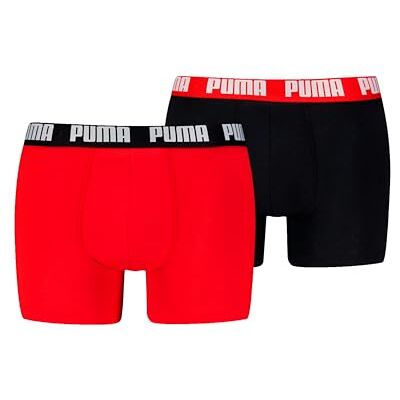 Puma Everyday Basic Boxer 2p, Biancheria Intima Uomo, Red/Black New, L Puma Everyday Basic Boxer 2p, Biancheria Intima Uomo, Red/Black New, L