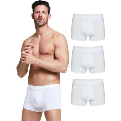 POMPEA 3 Pezzi Boxer Uomo in Cotone, Mutande in Tessuto Jersey con Cinturino Elastico in Vita POMPEA 3 Pezzi Boxer Uomo in Cotone, Mutande in Tessuto Jersey con Cinturino Elastico in Vita