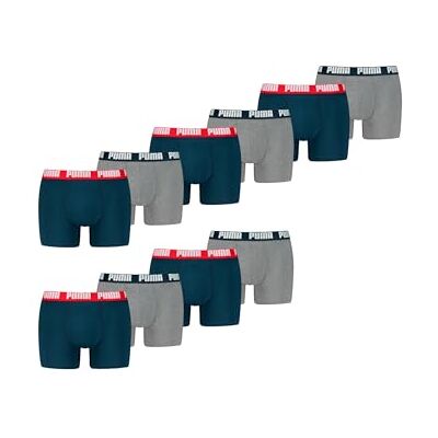 Puma Everyday Basic Boxer 2p, Biancheria Intima Uomo, Navy/Grey Melange New, XXL Puma Everyday Basic Boxer 2p, Biancheria Intima Uomo, Navy/Grey Melange New, XXL