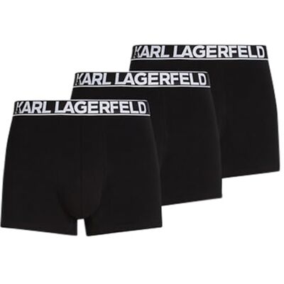 Lagerfeld Uomo Bold Elastic Trunk (3 Pack) Black XS Lagerfeld Uomo Bold Elastic Trunk (3 Pack) Black XS