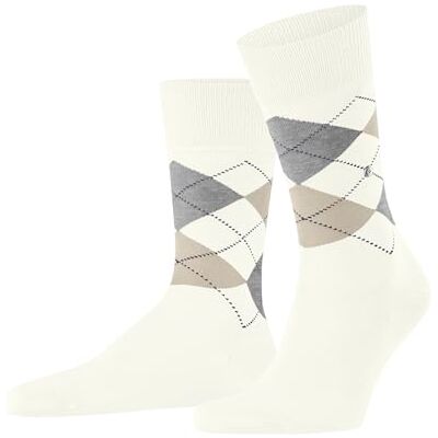 Burlington Manchester M So cotone fantasia 1 paio, Calzini Uomo, Bianco Off-White 2049, 46-50 Burlington Manchester M So cotone fantasia 1 paio, Calzini Uomo, Bianco Off-White 2049, 46-50