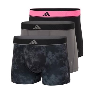 Adidas Trunk (3pk) -Active Micro Flex Eco-Bequeme Unterwäsche Pantaloncini, Assorted_, M Uomo Adidas Trunk (3pk) -Active Micro Flex Eco-Bequeme Unterwäsche Pantaloncini, Assorted_, M Uomo