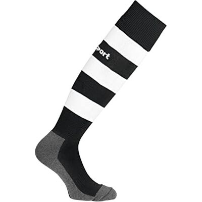 Uhlsport Team PRO Essential Stripe Socken, Calze da Uomo, Nero/Bianco, 28-32 Uhlsport Team PRO Essential Stripe Socken, Calze da Uomo, Nero/Bianco, 28-32