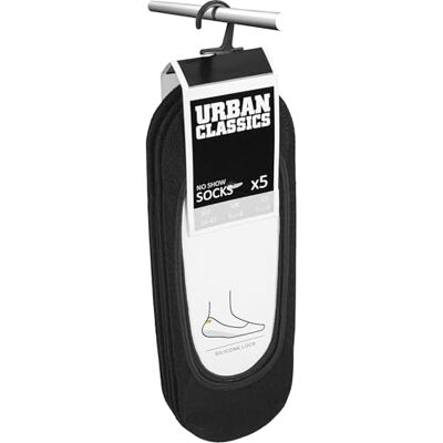 Urban Classics Invisible Socks 5-Pack Unisex Calzini nero Urban Classics Invisible Socks 5-Pack Unisex Calzini nero